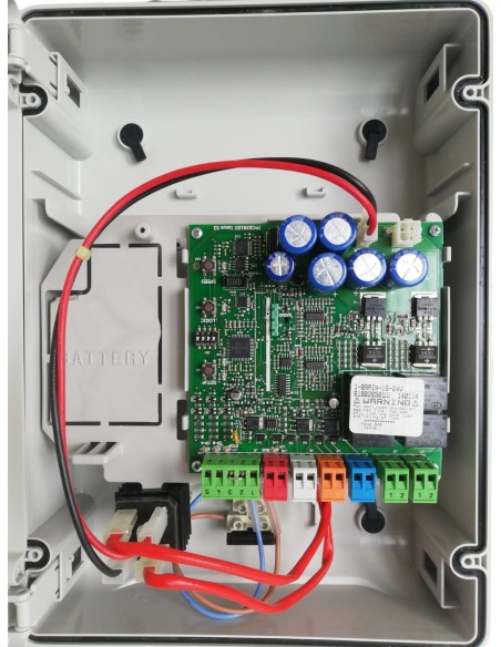 Unité de commande Faac 6100263 Genius Brain 15 pour portails battants 24 V/230 V avec coffret